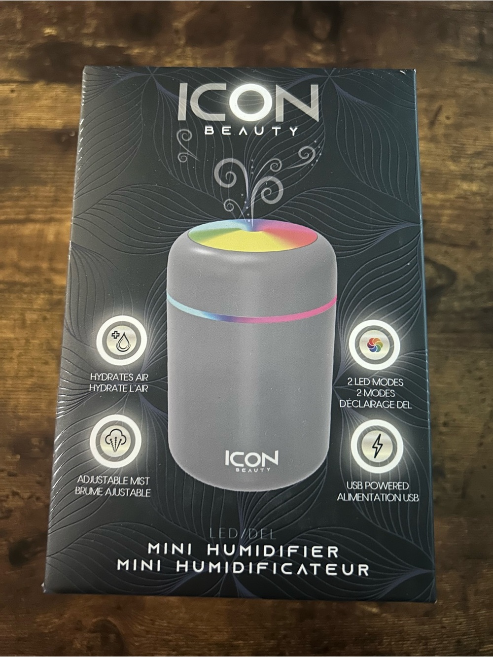 ICON Beauty Gray Mini Humidifier - USB Powered